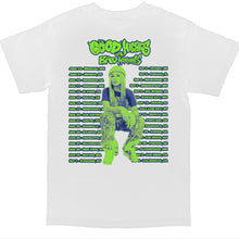 Load image into Gallery viewer, The Good Nights & Bad Mornings Tour White T-Shirt - EVERYDAYDAYS Snow Tha Product merch