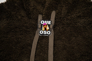 Que Oso Bear Hoodie Olive