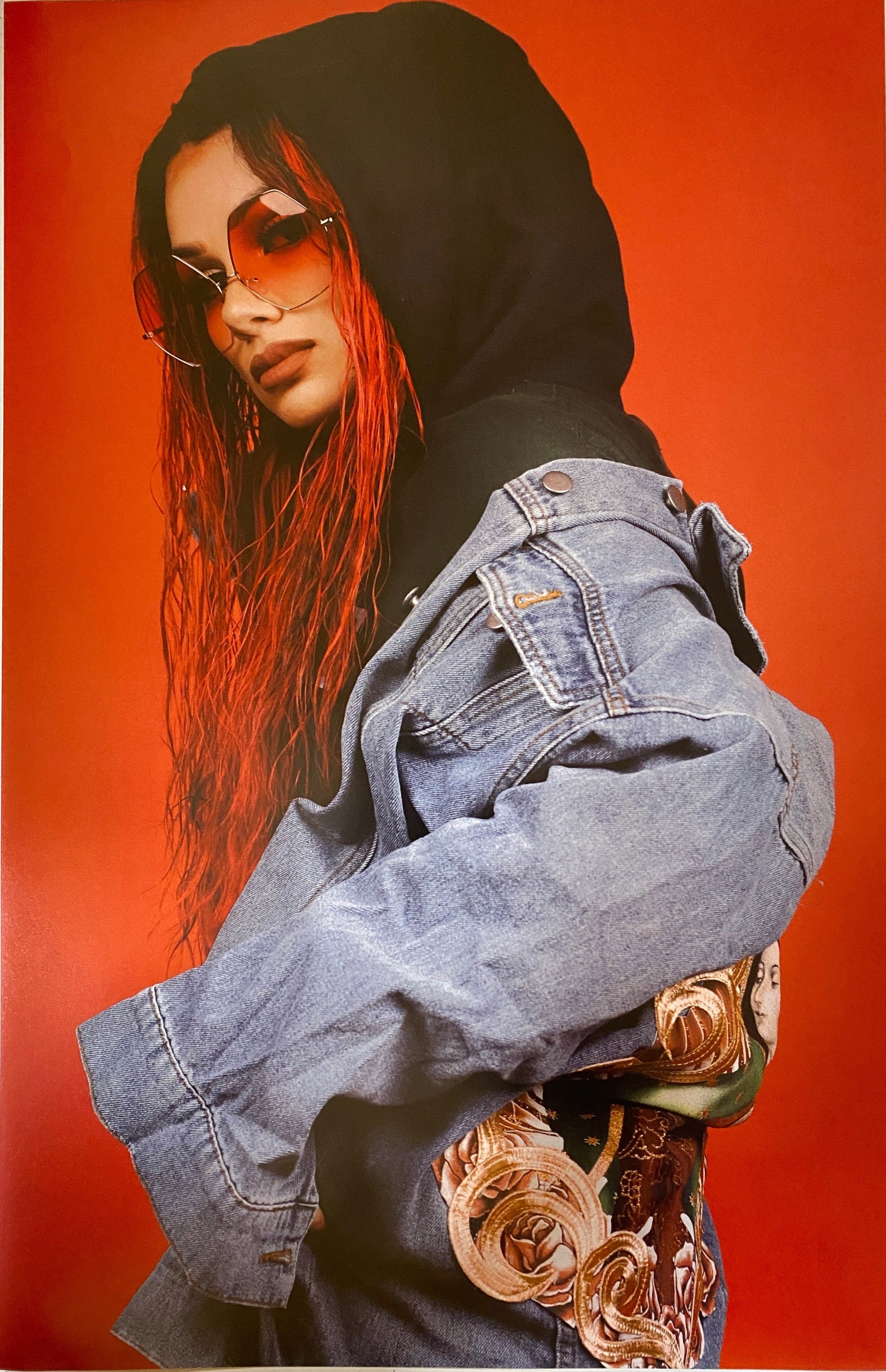 Red Mamita 11" x 17" Poster [AUTOGRAPHED] | Snow Tha Product - EVERYDAYDAYS Snow Tha Product merch