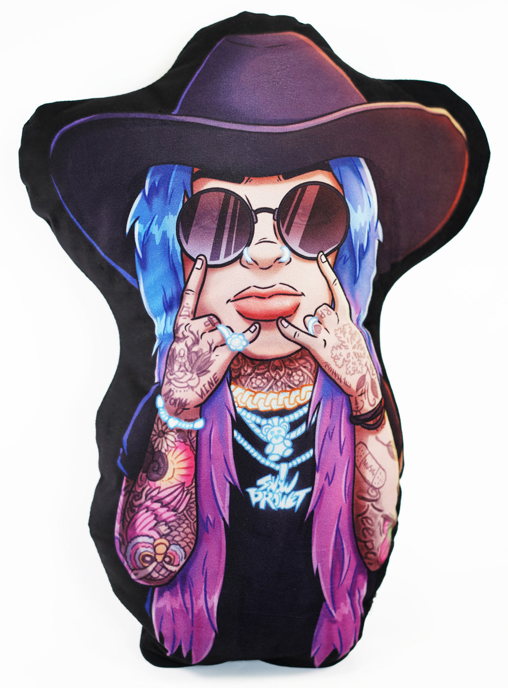 Cowboy Snow Pillow - EVERYDAYDAYS Snow Tha Product merch
