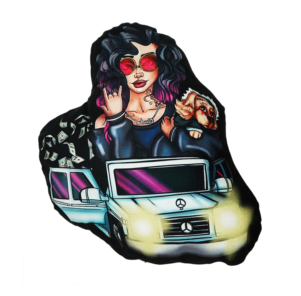 Goin' Off Car Pillow - EVERYDAYDAYS Snow Tha Product merch