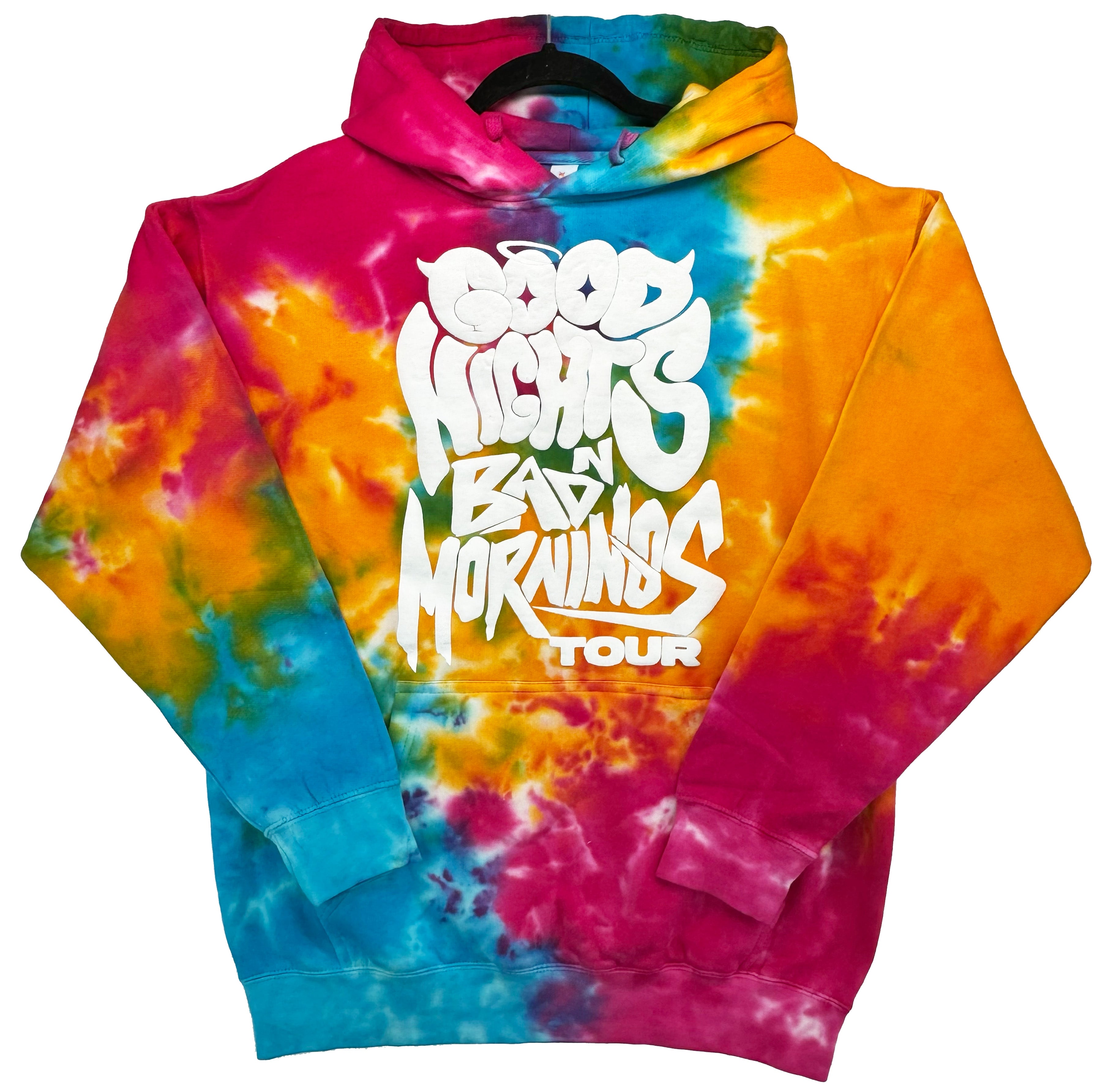 Sunset Tie Dye GNBM Tour Hoodie - EVERYDAYDAYS Snow Tha Product merch