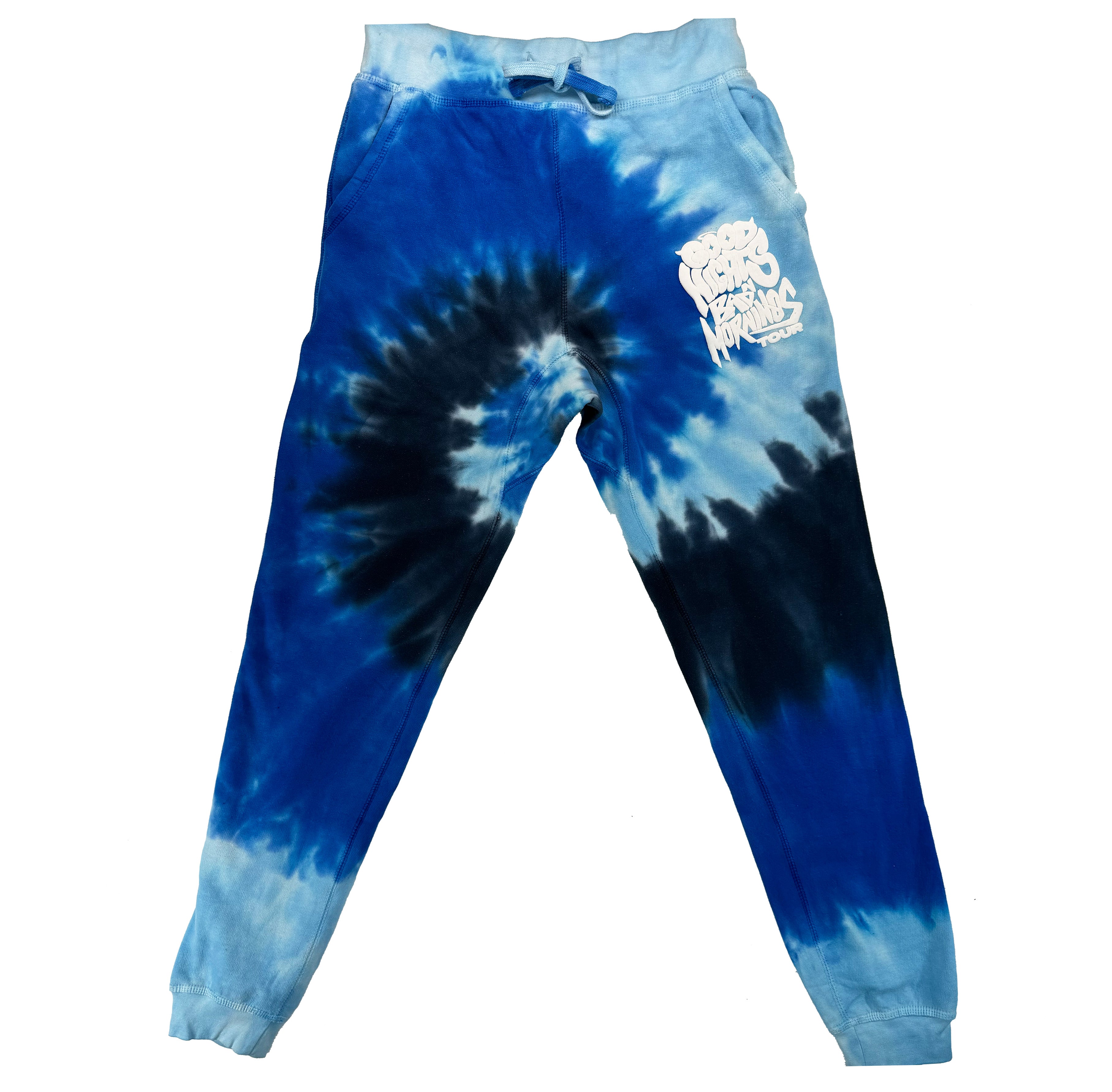 Blue Tie Dye GNBM Tour Joggers - EVERYDAYDAYS Snow Tha Product merch