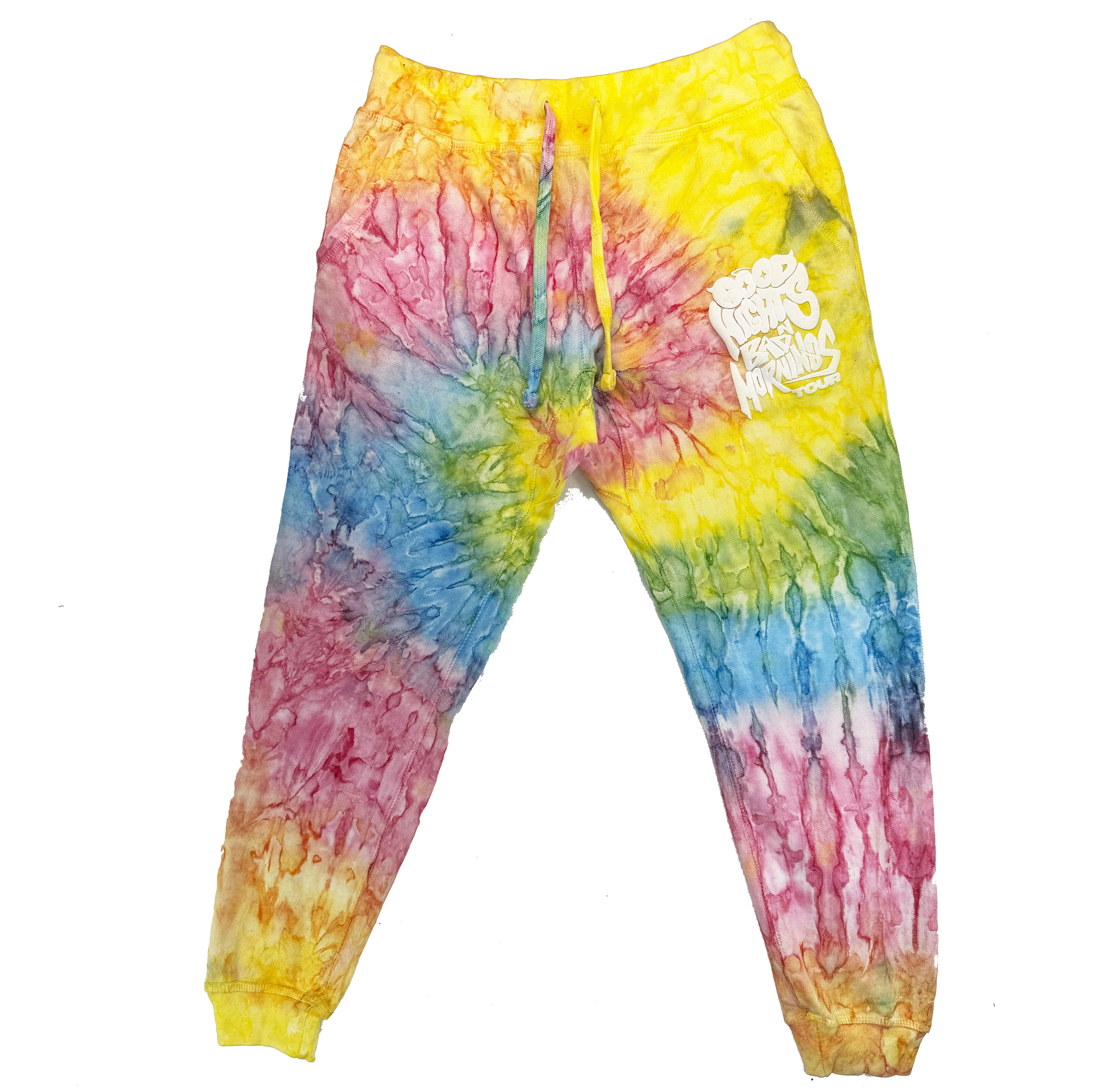 Summer Rain Tie Dye GNBM Tour Joggers - EVERYDAYDAYS Snow Tha Product merch