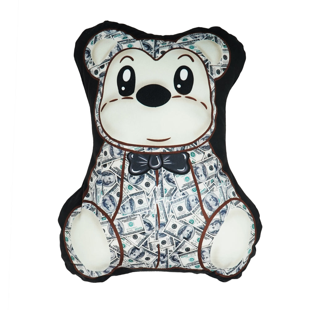 Money Bear Pillow - EVERYDAYDAYS Snow Tha Product merch