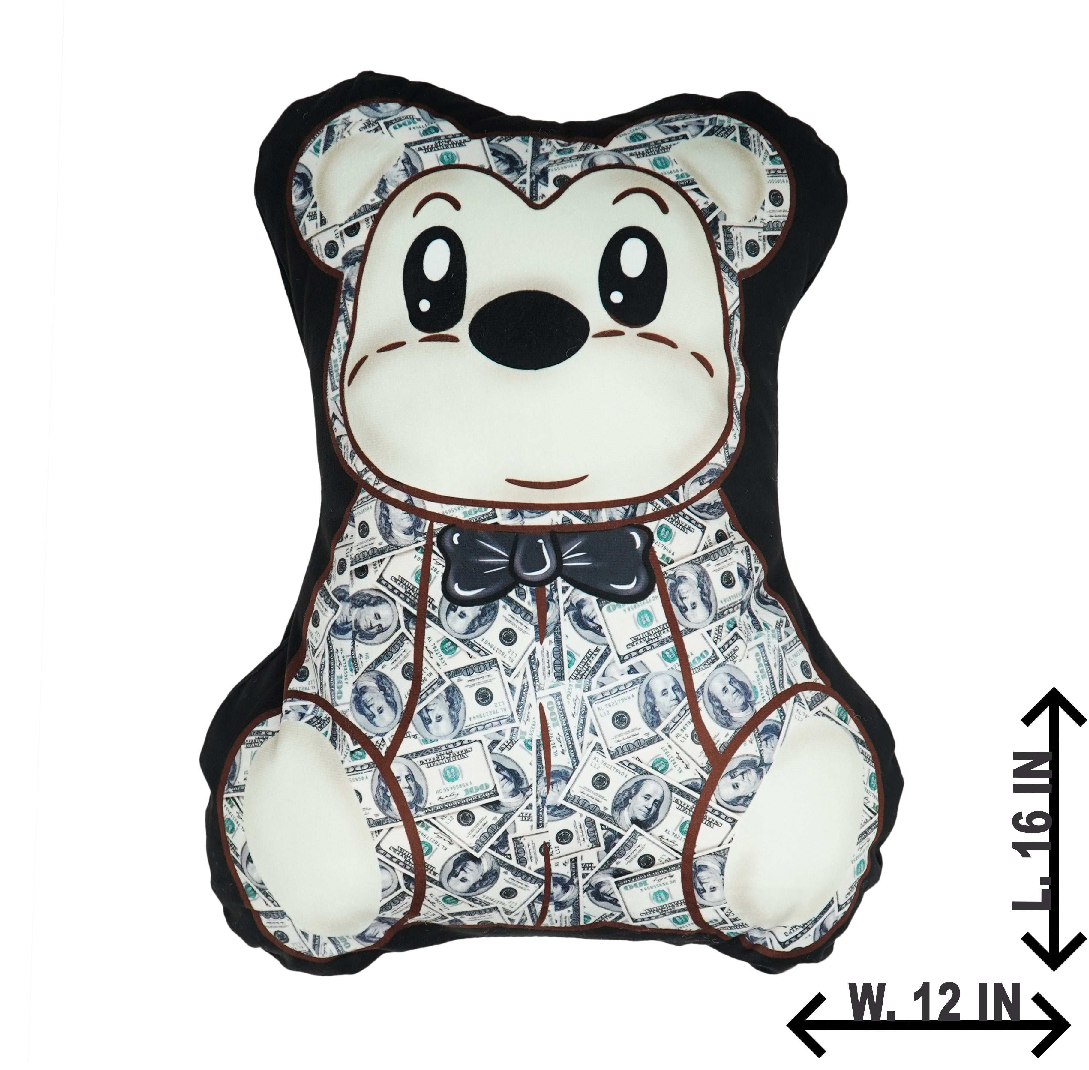 Money Bear Pillow - EVERYDAYDAYS Snow Tha Product merch