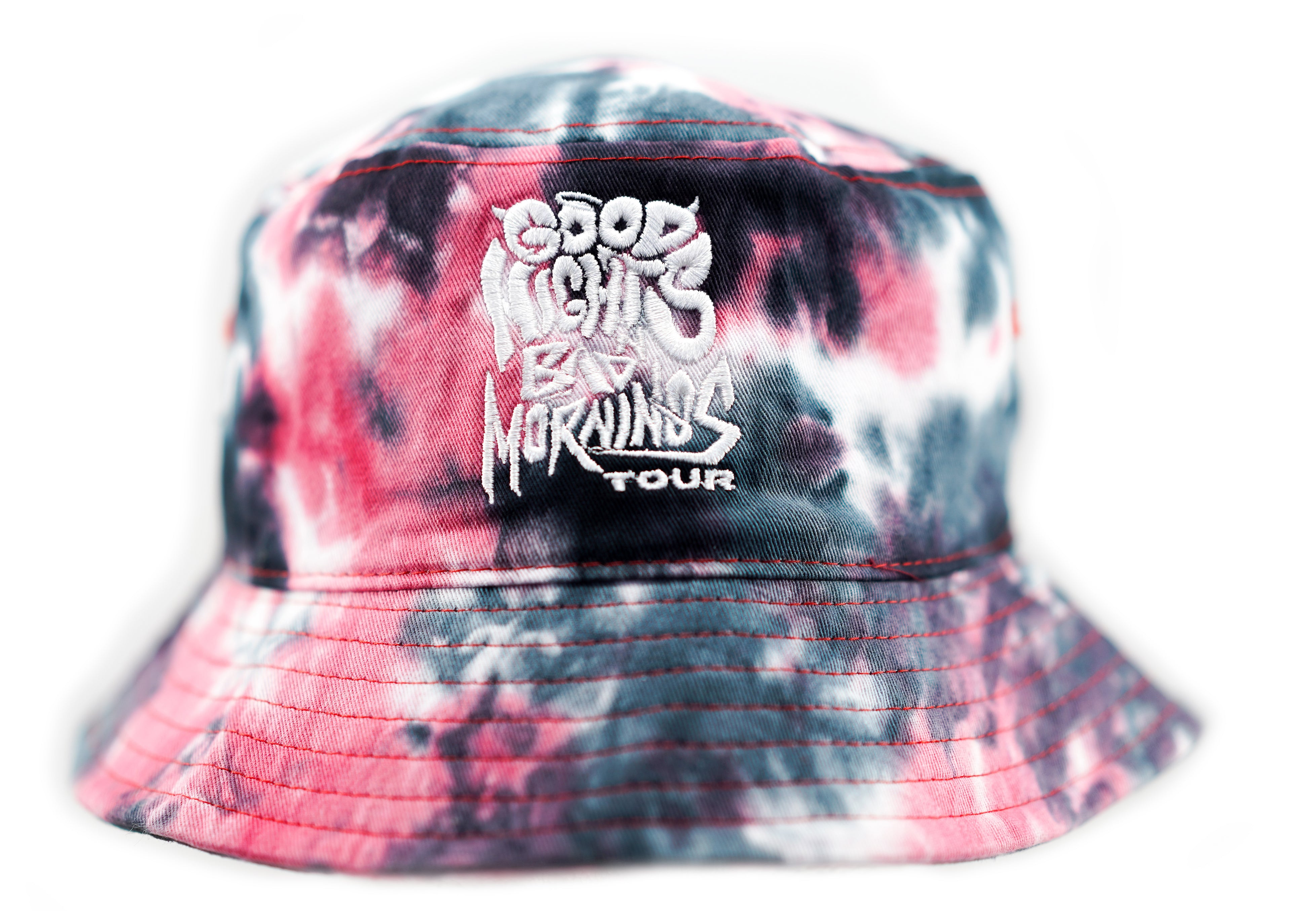 Good Nights & Bad Mornings Tour Tie Dye Bucket Hat - EVERYDAYDAYS Snow Tha Product merch