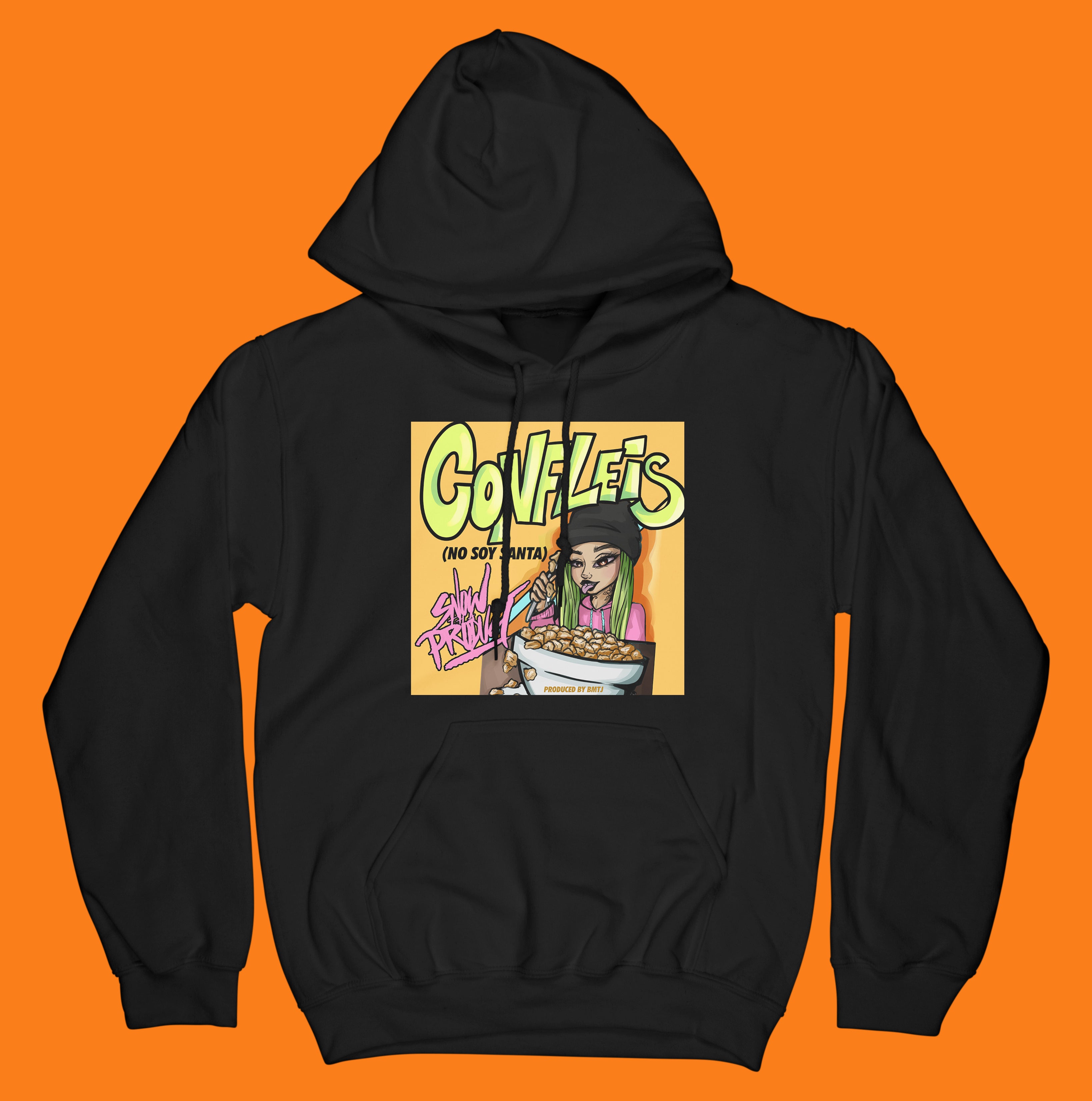Confleis Hoodie (Orange) - EVERYDAYDAYS Snow Tha Product merch