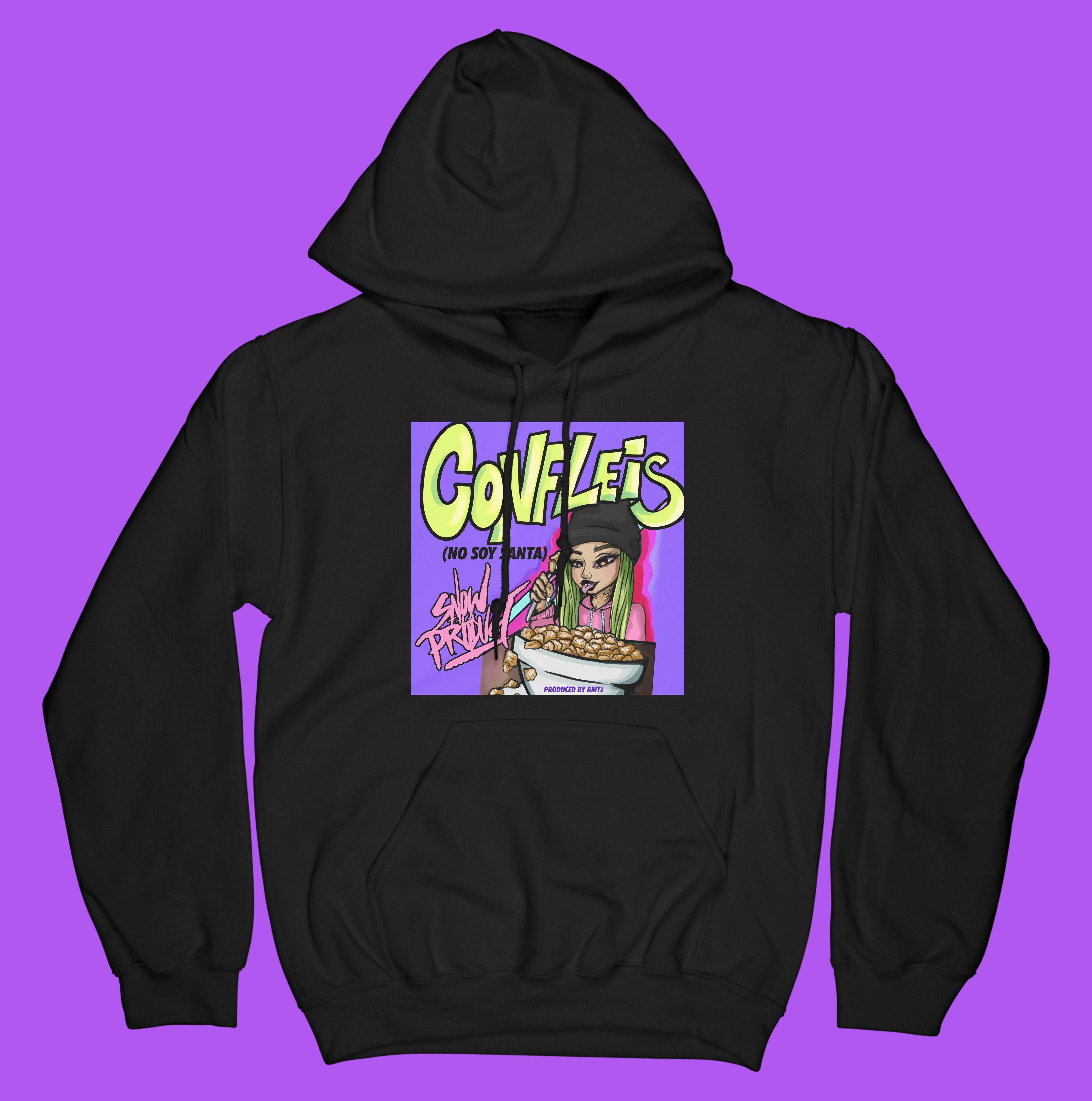 Confleis Hoodie (Purple) - EVERYDAYDAYS Snow Tha Product merch