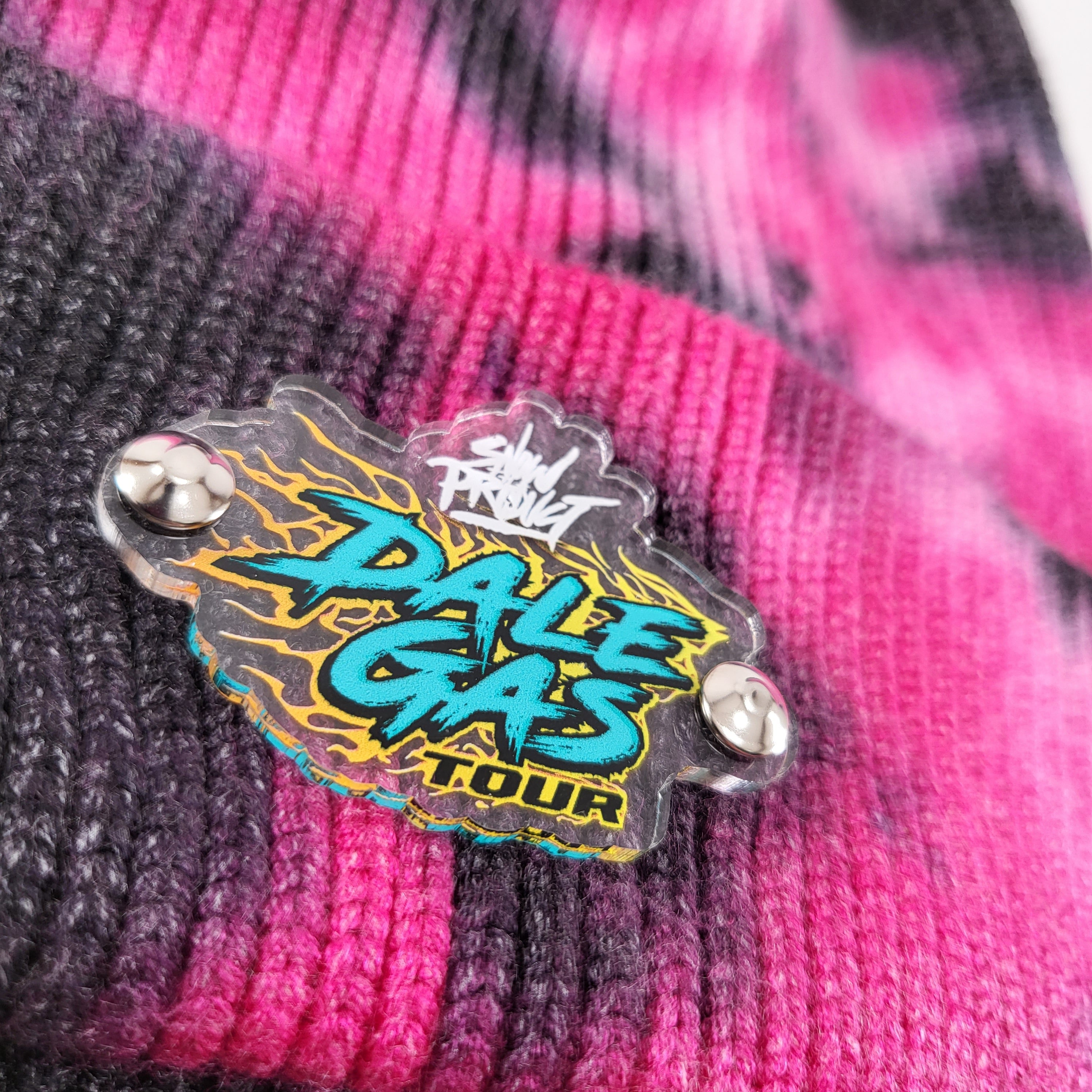 Snow Tha Product x Dale Gas Tour Die-Cut Emblem Beanie - EVERYDAYDAYS Snow Tha Product merch