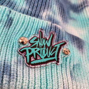 Snow Tha Product Logo Die-Cut Emblem Beanie