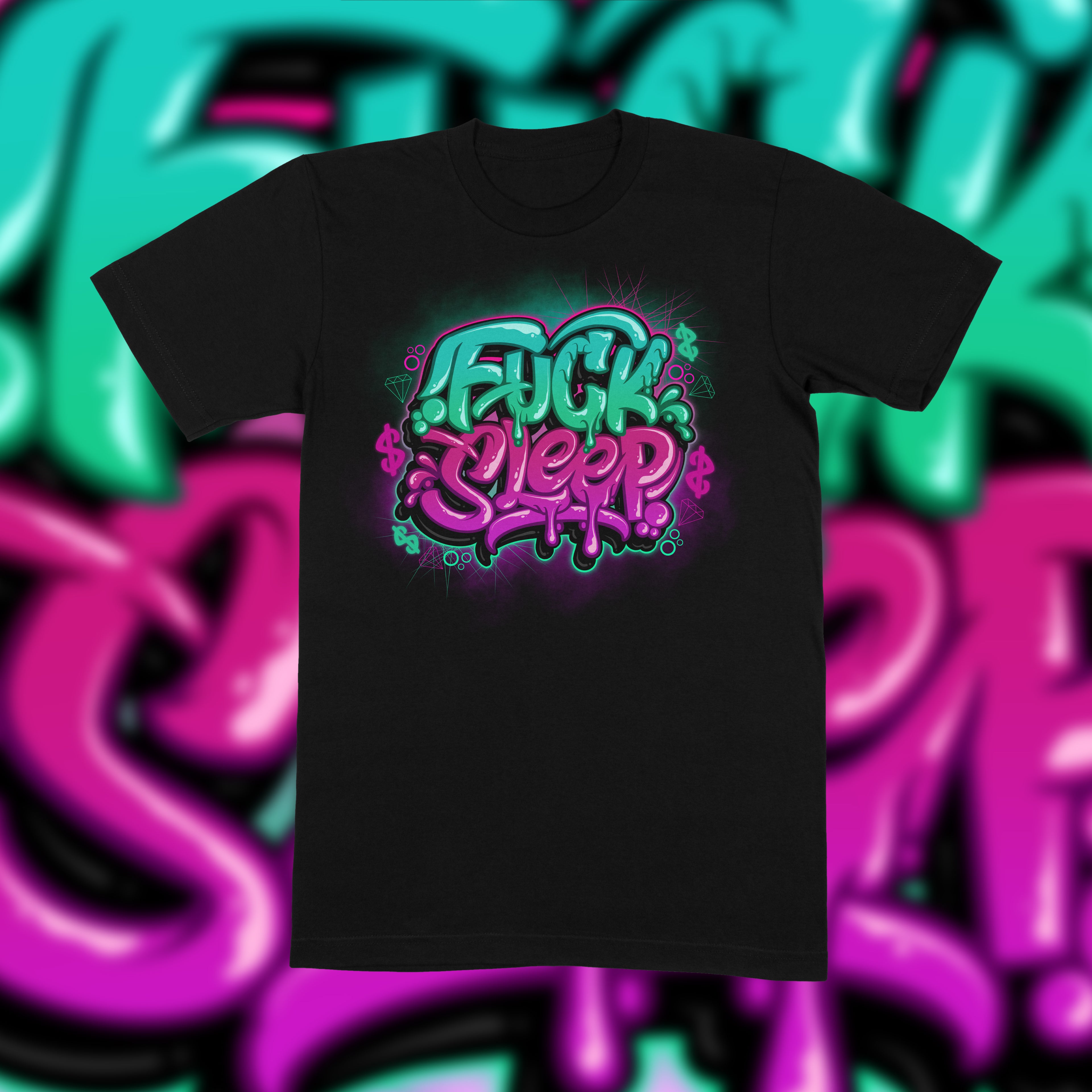 Fuck Sleep T-Shirt - EVERYDAYDAYS Snow Tha Product merch
