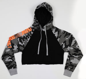 Snow Tha Product Camo Cropped Hoodie - EVERYDAYDAYS