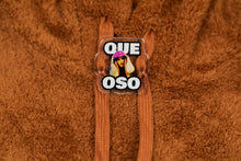 Load image into Gallery viewer, Que Oso Bear Hoodie Brown