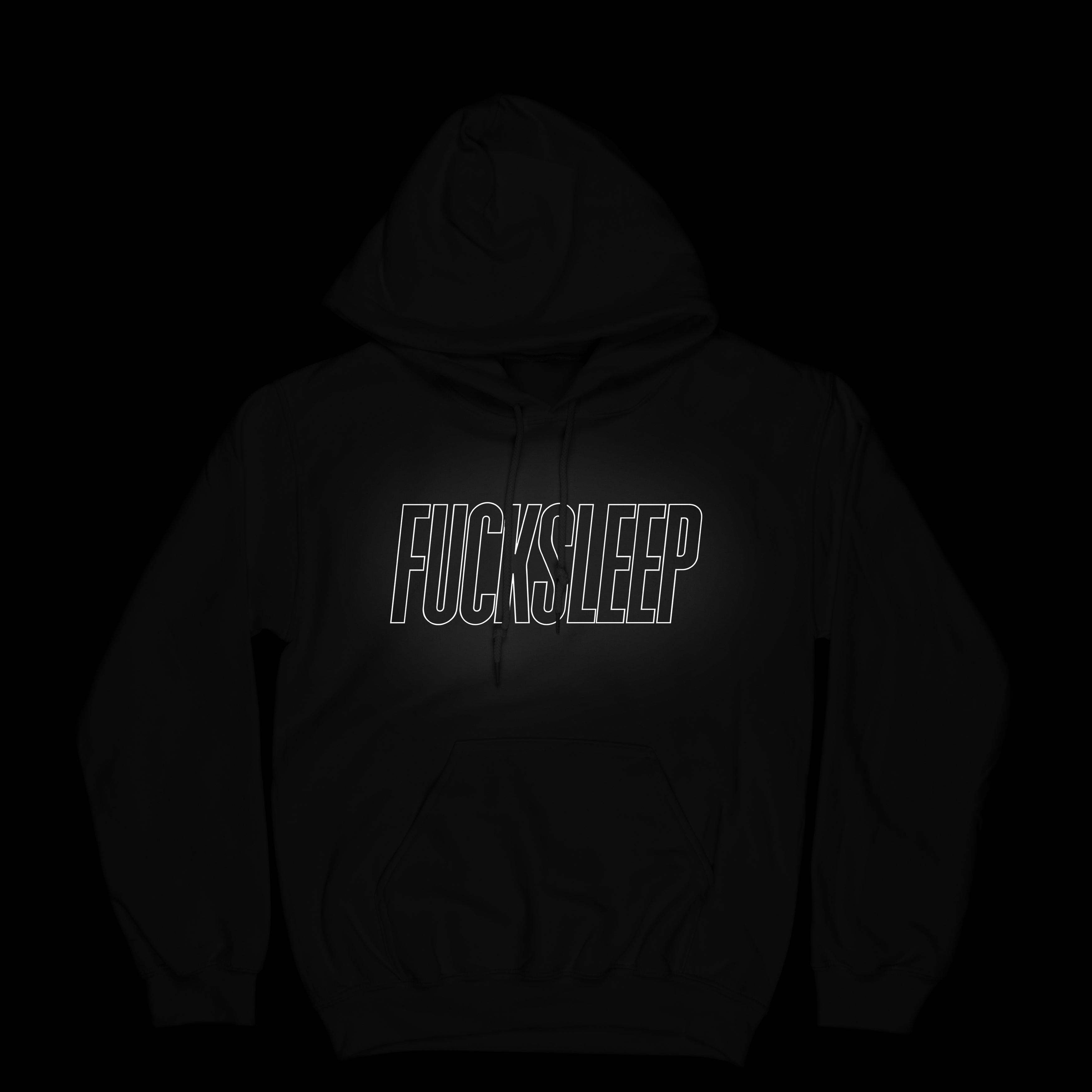 Fuck Sleep Hoodie (Black-Reflective) – EVERYDAYDAYS