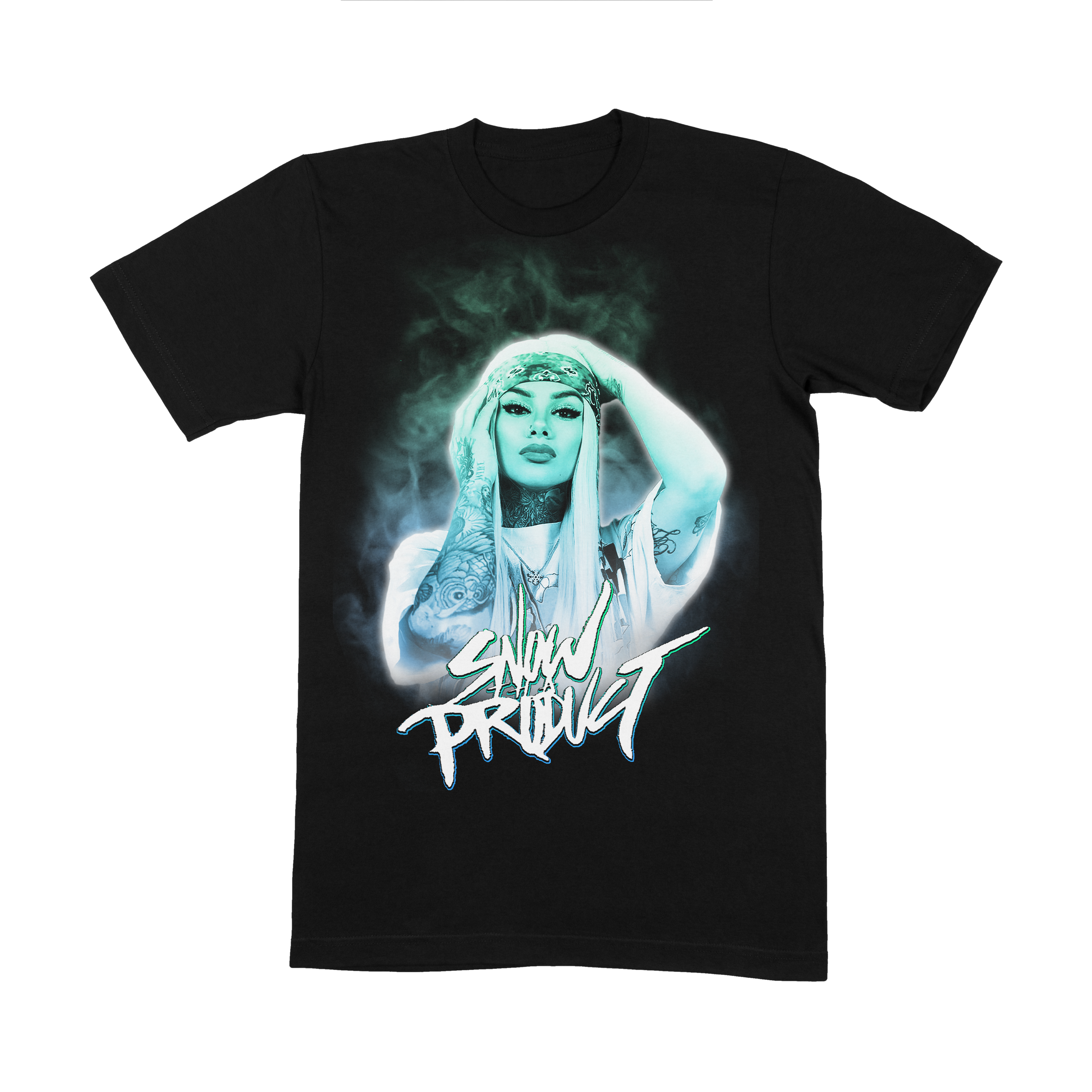 Snow Tha Product Shirt (Green & Blue) - EVERYDAYDAYS Snow Tha Product merch