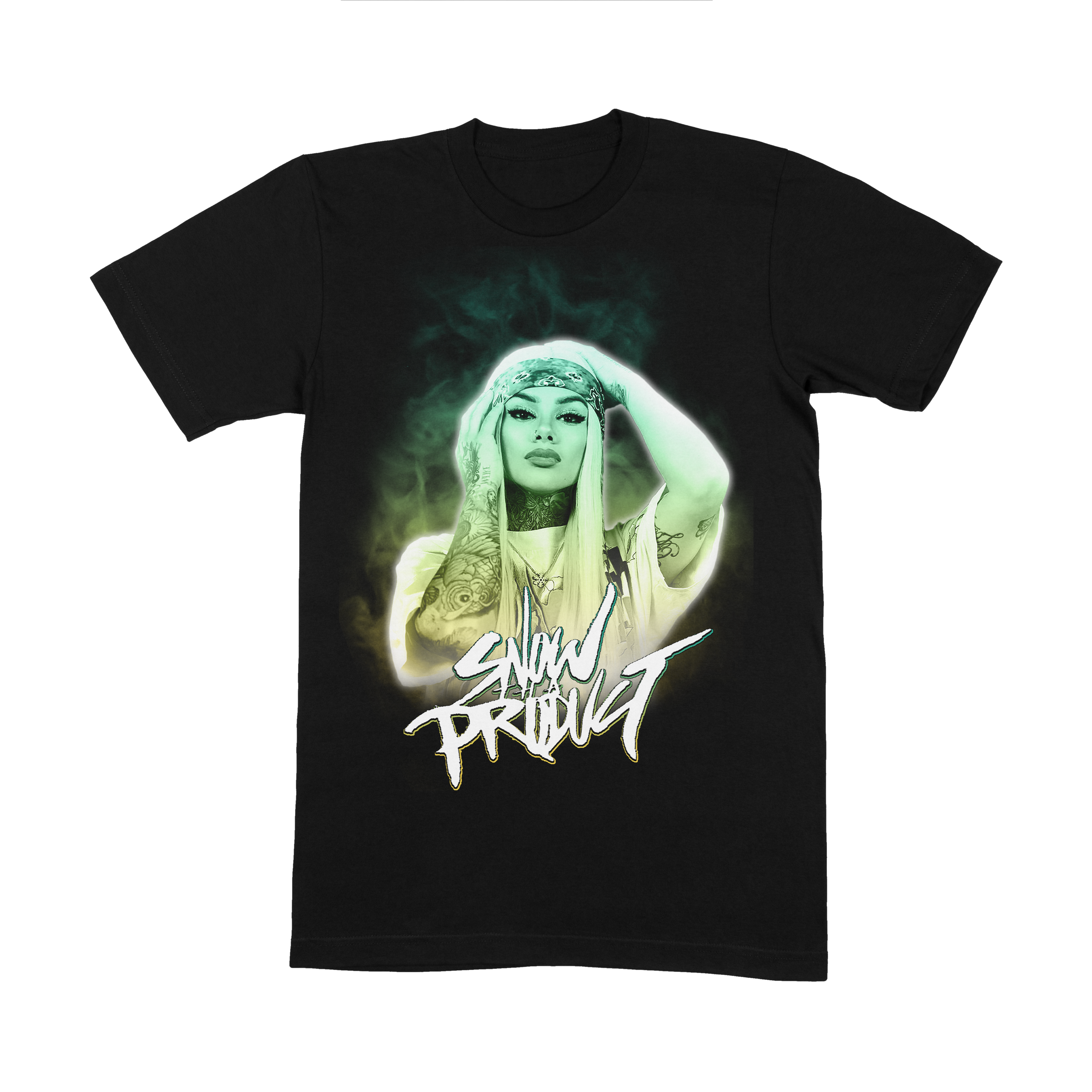 Snow Tha Product Shirt (Green & Yellow) - EVERYDAYDAYS Snow Tha Product merch